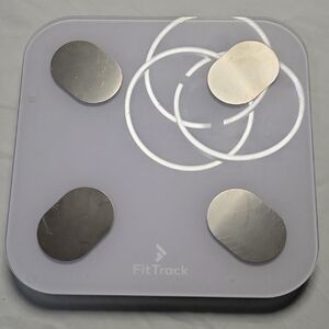 FitTrack Smart Scale with Silver Accents